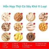 Hỗn Hợp Thịt Cá Sấy Khô Cho Chó Mèo 11 Loại 100g